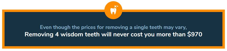 wisdom teeth removal cost