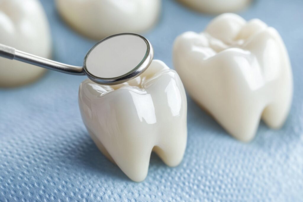 Removed wisdom teeth after extraction procedure during oral surgery treatment
