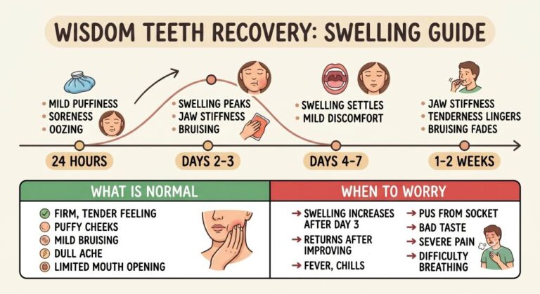 Tooth Edema Swelling After Wisdom Teeth Removal: Normal vs Warning Signs